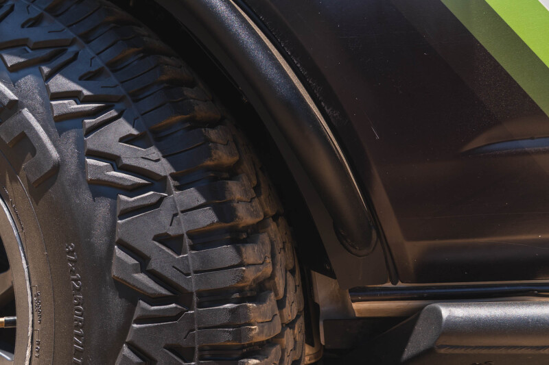 Ford Bronco Inner Fender Liners - Rear - DV8 Offroad - Aluminum - Satin Black - `21-`25